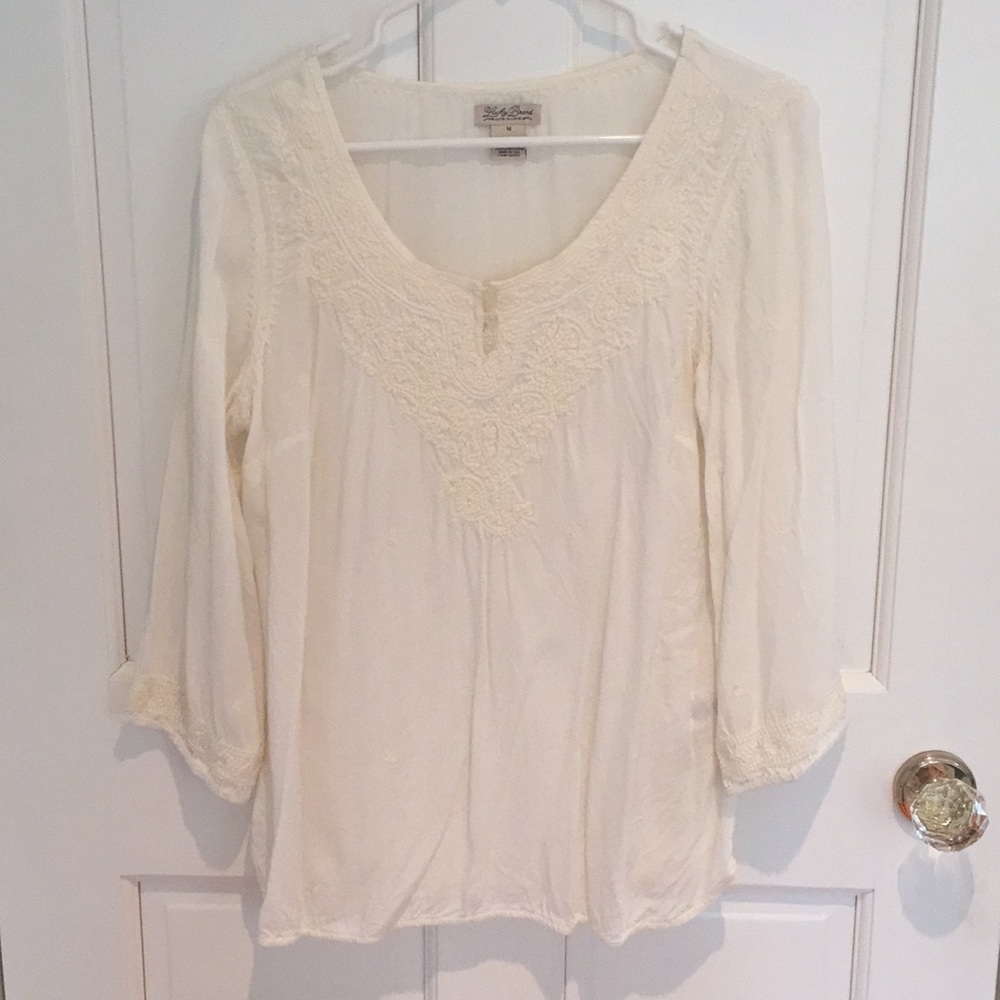 Lucky Brand Embroidered Blouse